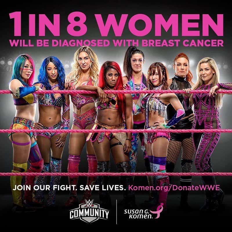 カイリ・セインさんのインスタグラム写真 - (カイリ・セインInstagram)「From @wwecommunity 1 in 8 women will be diagnosed with breast cancer in the U.S. THAT is #Unacceptable. Join the fight with @SusanGKomen to save lives during National Breast Cancer Awareness Month at bit.ly/2Mk9TXE!」10月9日 6時35分 - official_kairi