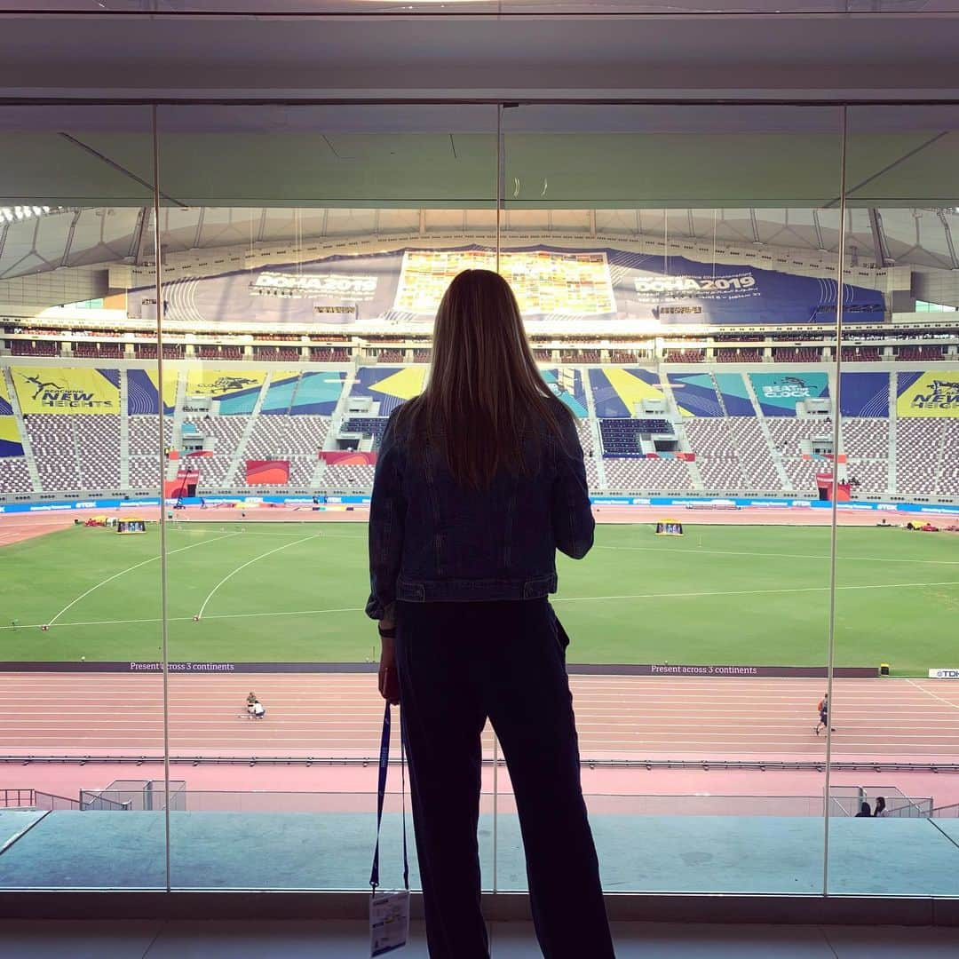 ブリアンヌ・タイゼン＝イートンさんのインスタグラム写真 - (ブリアンヌ・タイゼン＝イートンInstagram)「And just like that, it’s over. The Doha World Championships were absolutely incredible, and I’m a little depressed it’s over. The performances were unbelievable and it was so great to be back with the track and field community. Thank you to @iaaf_athletics for choosing Ashton and I as ambassadors. It was such a pleasure. See everyone in Tokyo!!」10月8日 23時19分 - btheiseneaton