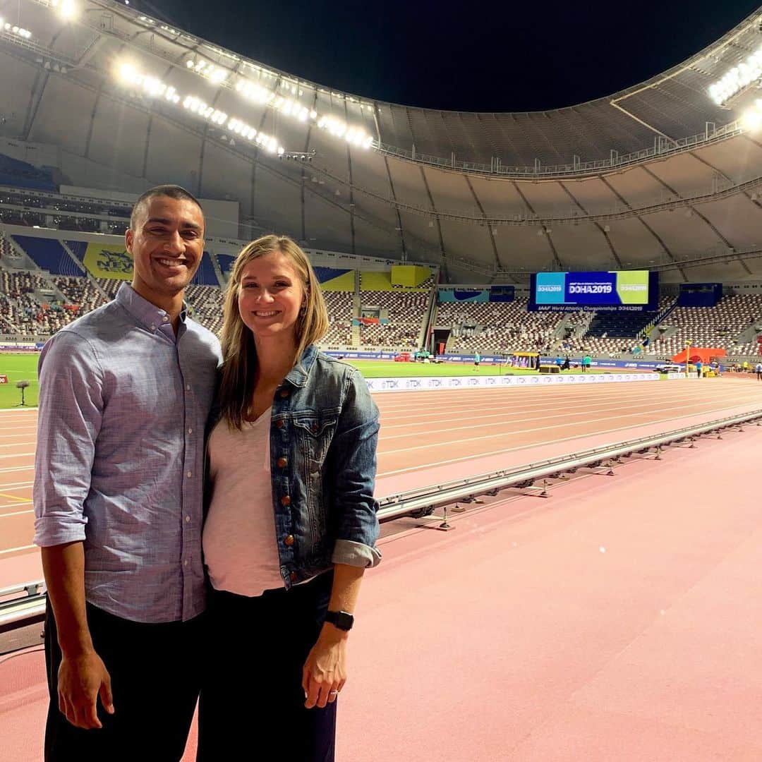 ブリアンヌ・タイゼン＝イートンのインスタグラム：「And just like that, it’s over. The Doha World Championships were absolutely incredible, and I’m a little depressed it’s over. The performances were unbelievable and it was so great to be back with the track and field community. Thank you to @iaaf_athletics for choosing Ashton and I as ambassadors. It was such a pleasure. See everyone in Tokyo!!」