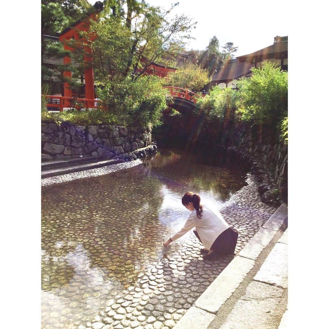 大原ゆい子さんのインスタグラム写真 - (大原ゆい子Instagram)「#下鴨神社 #水みくじ #星集めツアー #京都でした」10月8日 23時17分 - ohara_yuiko