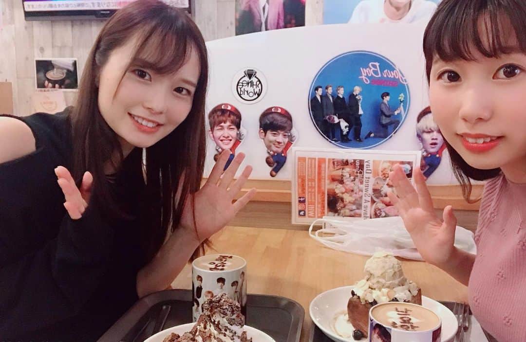 宮里ゆりはのインスタグラム：「大好きな #さのみゆ さんと韓国料理食べてきました❤ 久しぶりに遊んで頂いて幸せだったなぁ🥺さのみゆさんのダジャレが面白すぎて1人でニヤニヤして帰りました🤭らぶです！！💓 #佐野水柚 さんこと #さのみゆ さん」