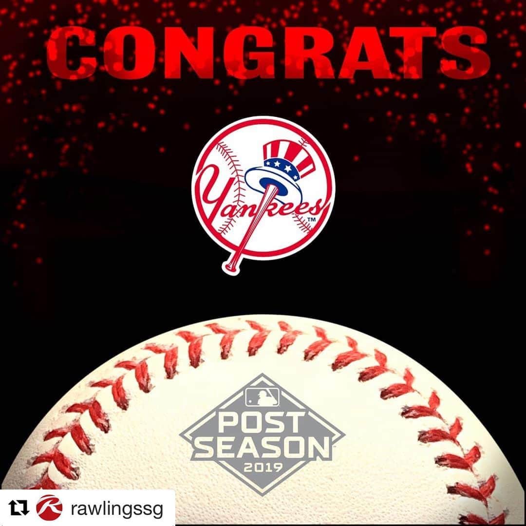 Rawlings Japanさんのインスタグラム写真 - (Rawlings JapanInstagram)「#Repost @rawlingssg with @get_repost ・・・ The @yankees are the first team to clinch their spot in the ALCS. Will they face the Astros or the Rays? #ALCS #Postseason @rawlings_japan_llc」10月9日 8時24分 - rawlings_japan_llc