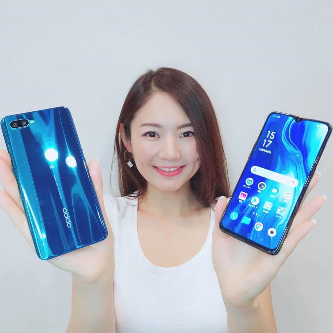 Ayanoのインスタグラム：「OPPO Reno A📱✨ . 日本独自オリジナル仕様のOPPO最新スマホ「OPPO Reno A」を取材しました！元HKT48の指原莉乃さん @345insta がイメージキャラクターのTV CMも放映されます✨名前が同じ「リノ」ってオヤジギャグかな?🤣 . #RenoA #OPPO #OPPOリノ #オッポジャパン #いろいろと余裕のスマホ  #スマホ #スマートフォン #カメラフォン #リノ #リノエー #新商品 #新発売」