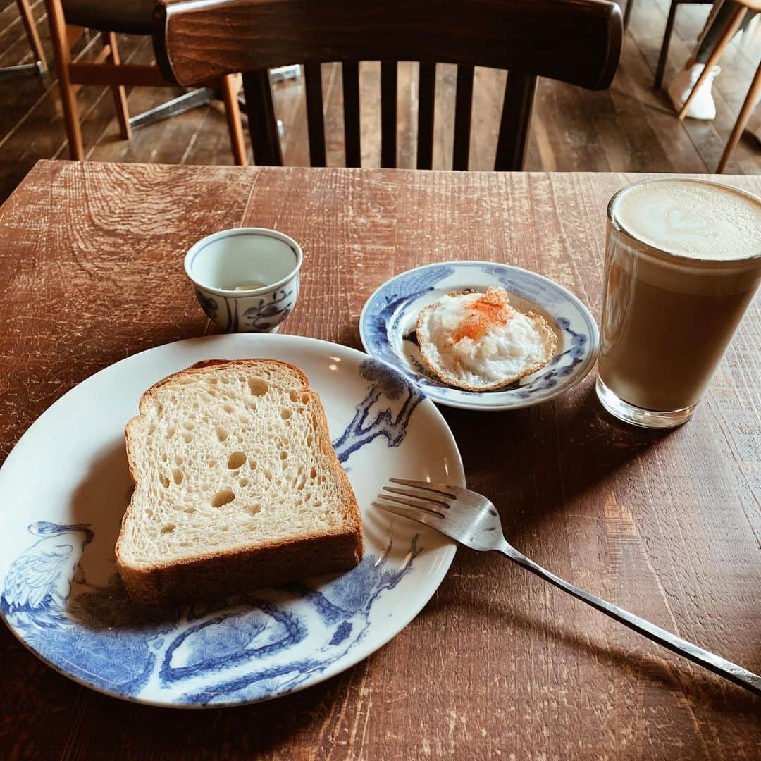 春名亜美さんのインスタグラム写真 - (春名亜美Instagram)「ほっこりmorning🍳🍞 ・ ・ ・ #bricolagebreadandco #ブリコラージュ #ブリコラージュブレッドアンドカンパニー #朝ごはん #breakfast #morning」10月9日 11時28分 - amiharunaami