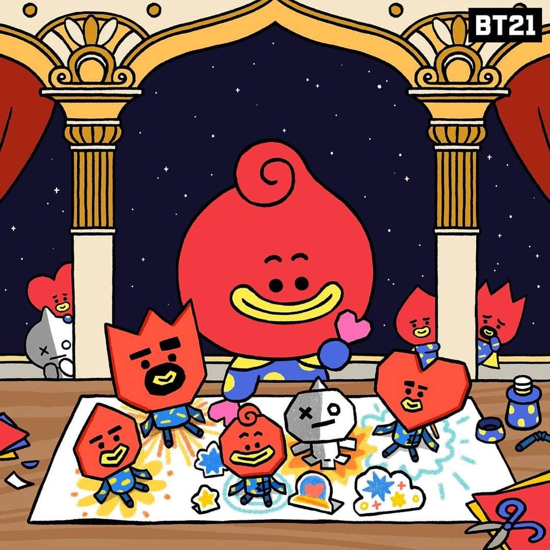 BT21 Stars of tomorrow, UNIVERSTAR!のインスタグラム