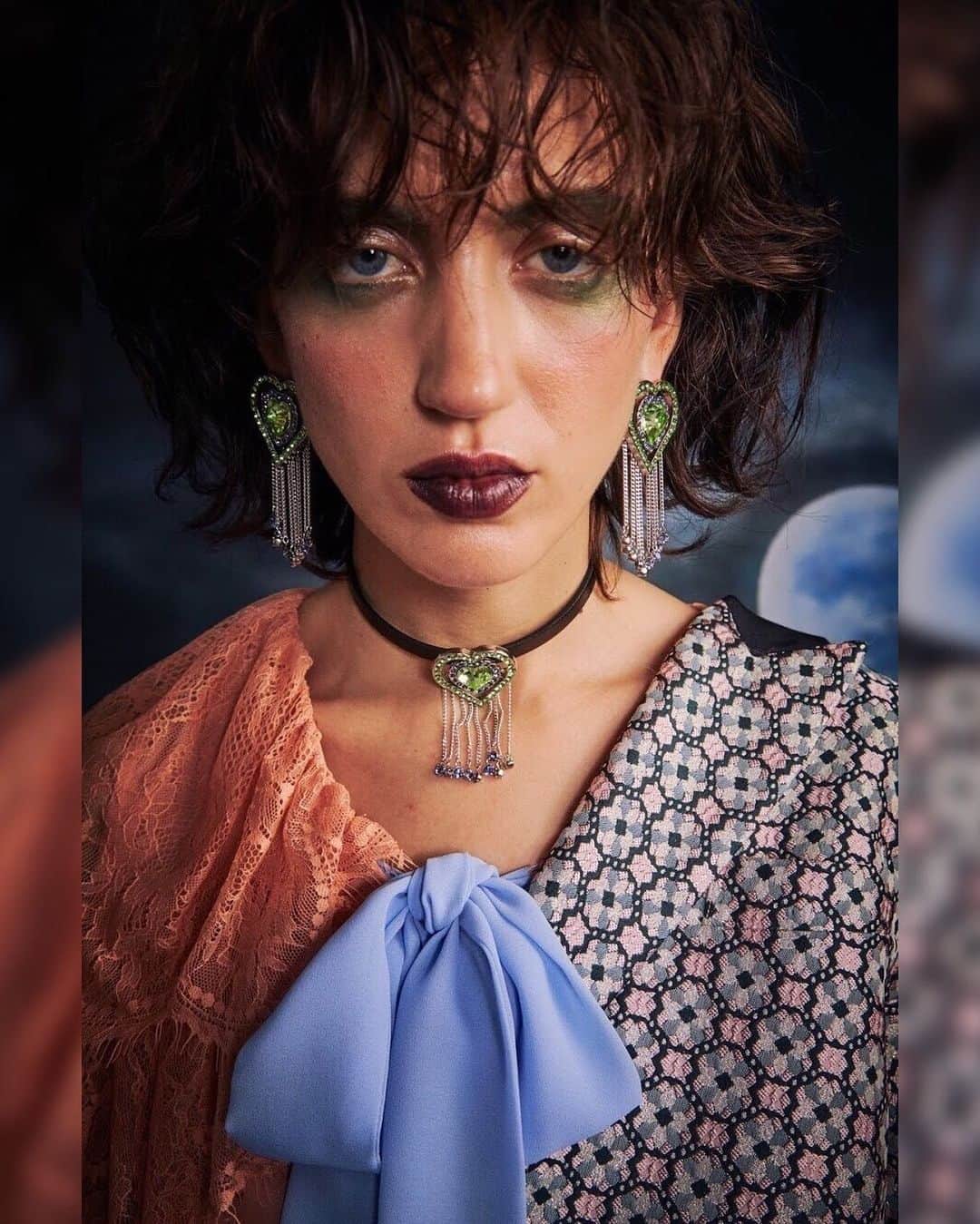 のインスタグラム：「【2019AW ORIGINAL JEWELRY】 ✔️Witch's Heart Choker ✔️Witch's Heart Pierce 公式オンラインストア▷TOPのURLからチェック #pameopose #pameoposejewerly #pameoposeisetan #pameoposeomotesando #isetan #パメオポーズ #tokyo #harajuku #omotesando #shinjuku #pameopose_shop #2019aw #2019fw #2019autumn #WITCHOFTHEWEST」
