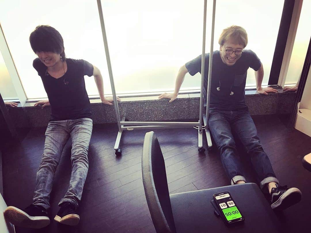 坂東慧のインスタグラム：「リハリハリハ #tabataworkout」