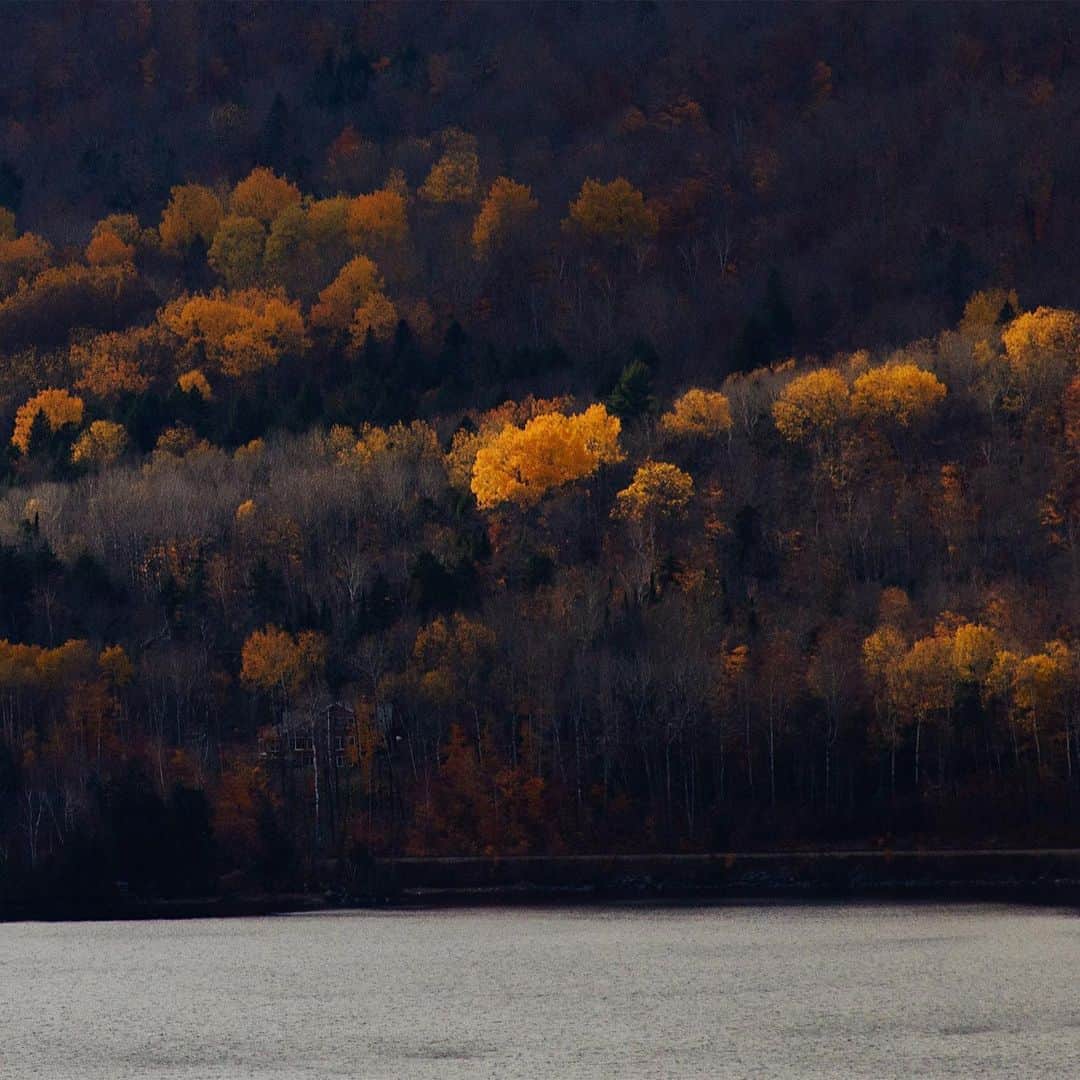 National Geographic Travelさんのインスタグラム写真 - (National Geographic TravelInstagram)「Photo by @BabakTafreshi | A partly cloudy sky above created spotlights on the fall foliage along the shore of Moosehead Lake in Maine, making the scene look like a constantly changing pastel. Slowly swipe to see the entire view. #newengland #maine #mooseheadlake #fallfoliage」10月10日 1時07分 - natgeotravel