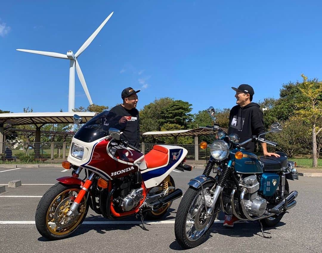 菊地智義さんのインスタグラム写真 - (菊地智義Instagram)「朝のショートツーリング最高でした。 天気の良いうちに台風に備えましょう。 #RGツーリングクラブ #RGTC #cb750four #k0」10月10日 2時13分 - potatokikuchi2