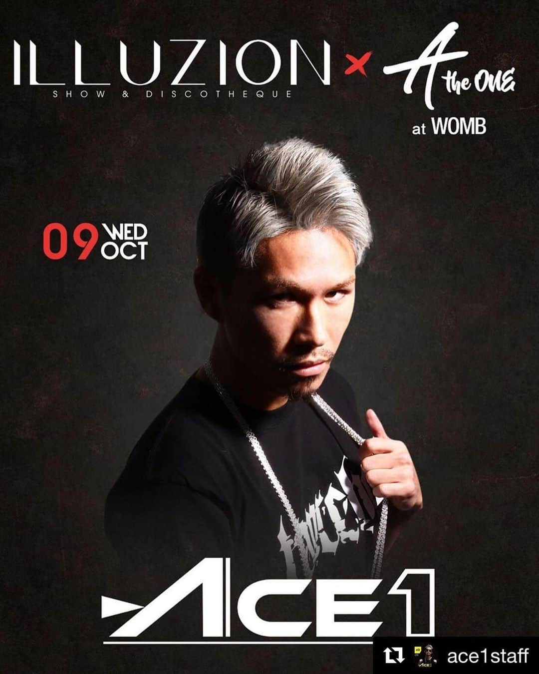 DJ ACEさんのインスタグラム写真 - (DJ ACEInstagram)「See you tonight!! .  #Repost @ace1staff with @get_repost ・・・ 🇹🇭﻿ 本日、タイはプーケットにて、世界クラブランキングDJMAG TOP100CLUBSの33位にランクインする @illuzion_phuket にて開催される @a__the_one のコラボイベントに @ace1djace がゲスト出演！ ﻿ ﻿ ファンクラブ内でのライブ配信は後日を予定してます！ ﻿ また現地にいらっしゃる方は是非足をお運びください！！﻿ ﻿ #AtheONE﻿ #illuzion﻿ #illuzionphuket﻿ #phuket﻿ #thailand﻿ #wombtokyo﻿ #ACE1」10月9日 20時33分 - ace1djace