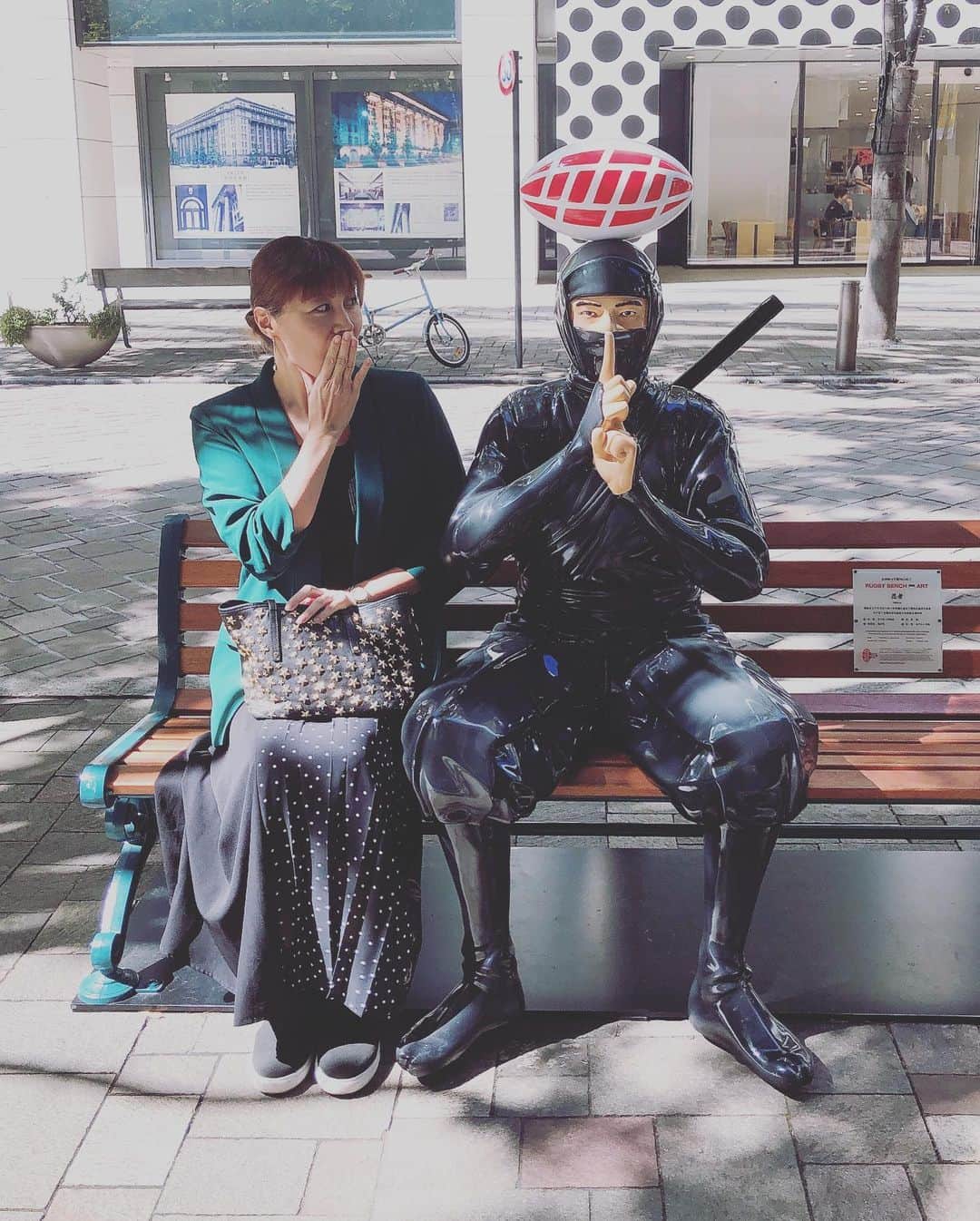 田中雅美さんのインスタグラム写真 - (田中雅美Instagram)「街がラグビー色。  #忍者 ？」10月9日 23時02分 - tanakamasami_official