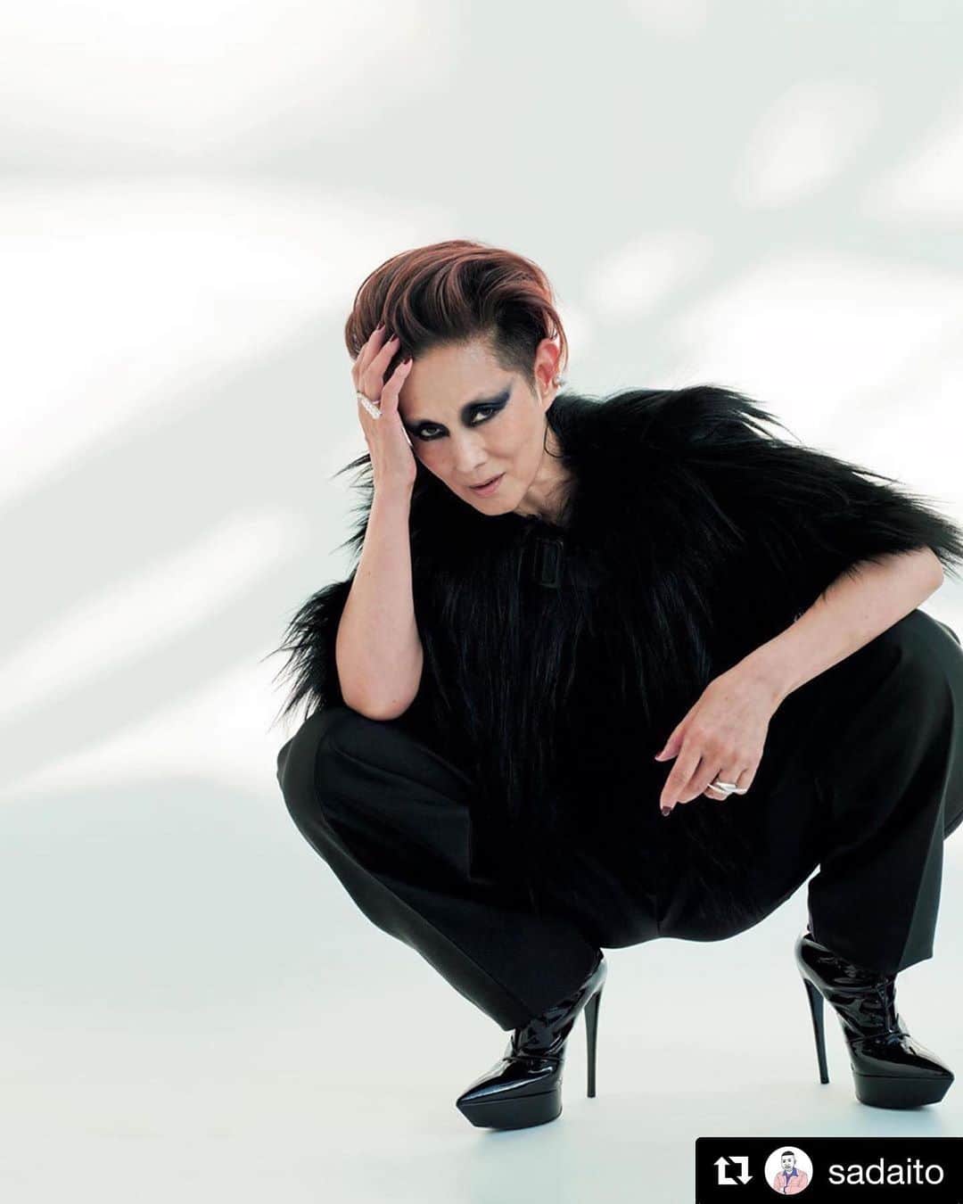 夏木マリさんのインスタグラム写真 夏木マリinstagram Repost Sadaito With Get Repost My New Editorial For Voguejapan November19 Featuring Mari Natsuki Wearing Emporioarmani Armani Photographer Jirokonami Fashion Editor