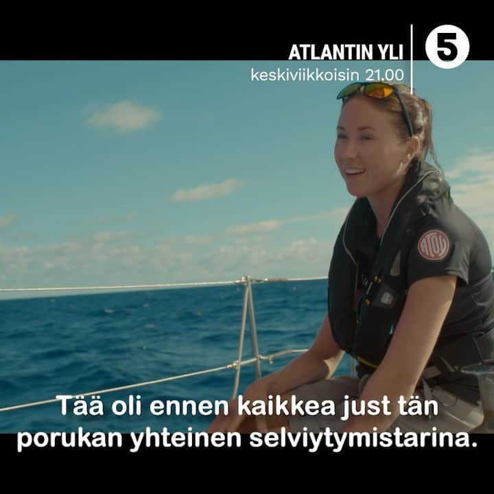 ラウラ・レピストのインスタグラム：「Tänään klo 21 tunnelmoidaan #Atlantinyli viimeiset merimailit.❤️ Ei oo sanoja kuvaamaan miltä maan näkyminen 2,5 viikon purjehtimisen jälkeen tuntui, puhumattakaan siitä miten jalat tärisi kun uskaltautui astumaan Linnulta laiturille.😳 Vikan jakson jälkeen näytetään vielä myös 2 lyhyempää erikoisjaksoa, joissa nähdään mm. tuotannon taustakulisseihin. Oli kyllä heittämällä extremein tuotanto missä oon ikinä ollut mukana - iso hattu päästä koko @rabbit_films jengille ja erityisesti Linnulla mukana olleille. Tää kokemus ei unohdu ikinä.❤️🙏🏼 . . @tvviisi @dplaysuomi #tvviisi #dplaysuomi」