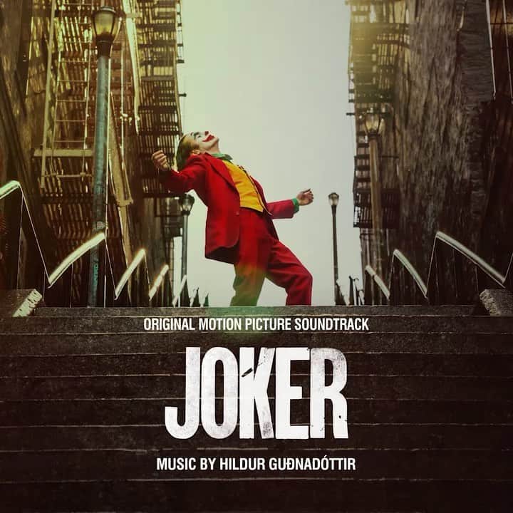 トッド・フィリップスのインスタグラム：「Link in Bio—Joker Original Motion Picture Soundtrack Now Available. Staggering work by @hildur_gudnadottir #Joker.」