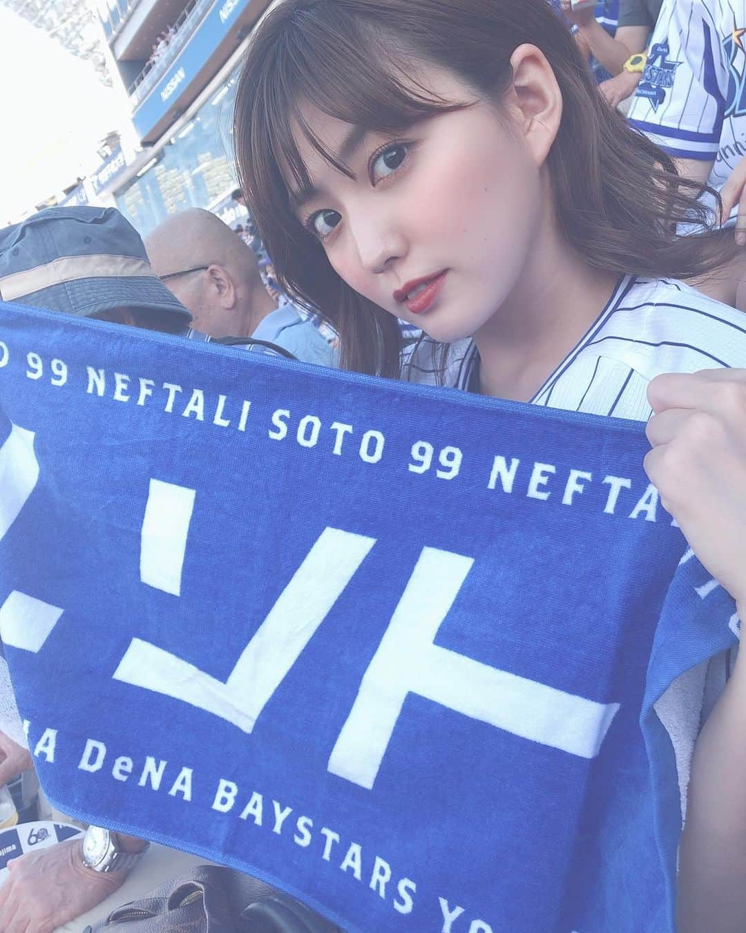 岩﨑名美さんのインスタグラム写真 - (岩﨑名美Instagram)「💙💙💙 ・ ・ ・ #baystarsblue  #99」10月10日 0時00分 - nami_iwasaki