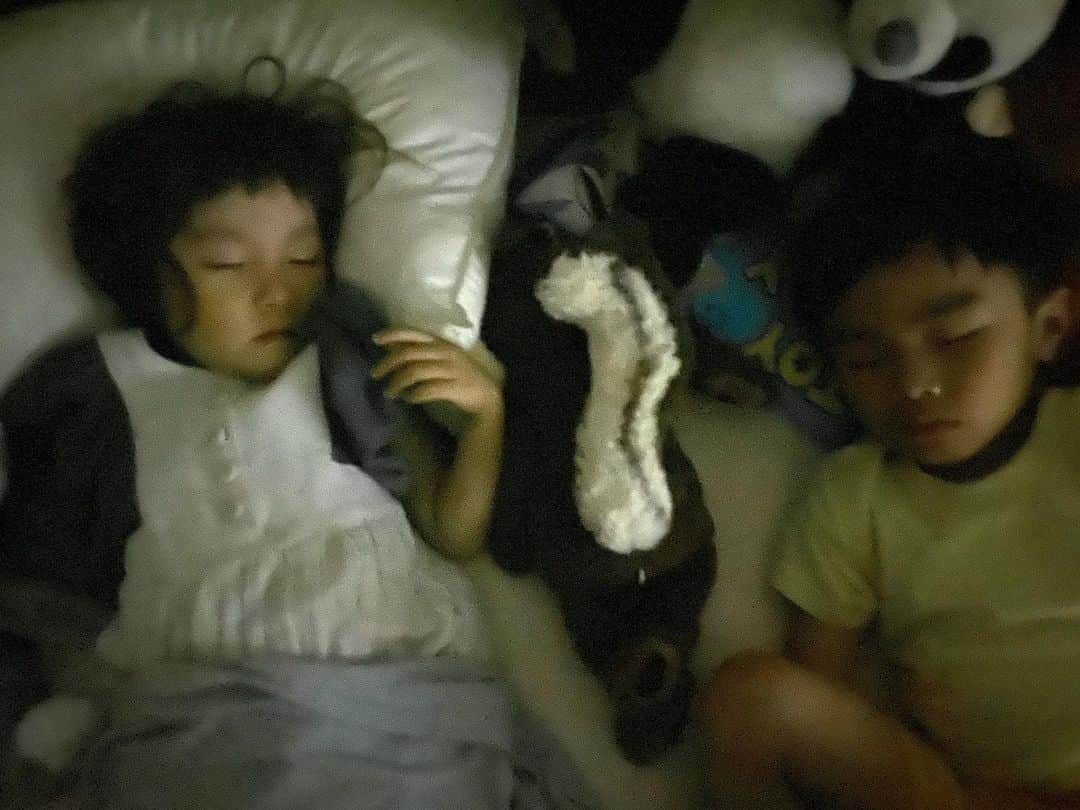 坂本美雨さんのインスタグラム写真 - (坂本美雨Instagram)「先日のお泊まりの時、テルが「Netflixみたいな写真撮れた」ってうれしそうに寝室から出てきた時の。  #たしかに #セコムとなまこ いつかの #今日のなまこちゃん #お着替え拒否 photo by @shunsuketeruya」10月24日 19時29分 - miu_sakamoto