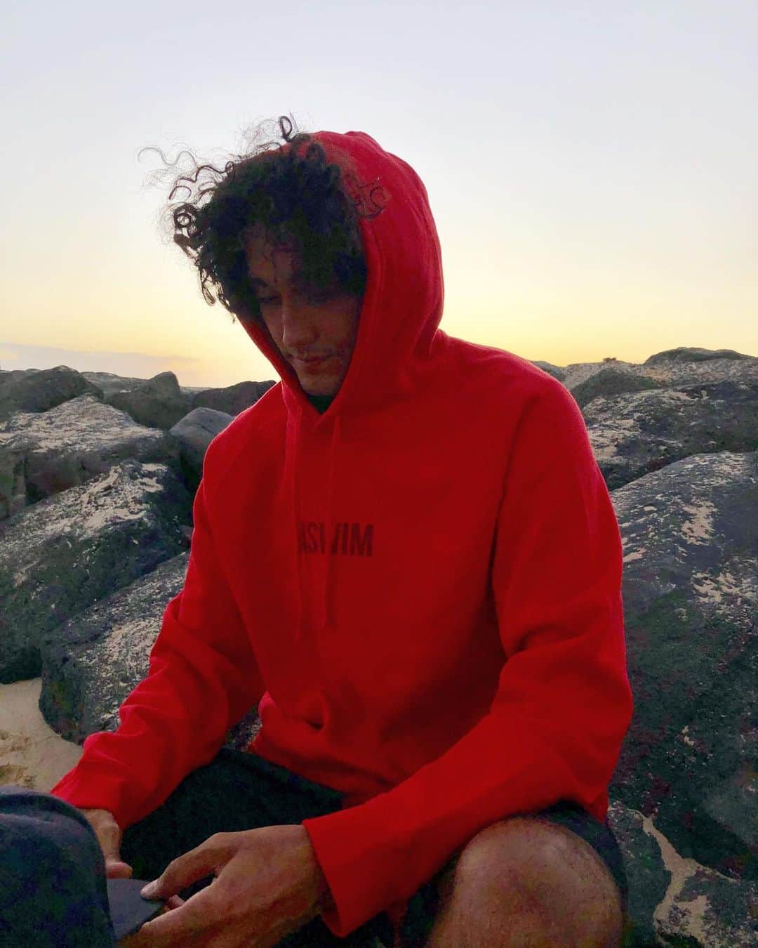 のインスタグラム：「Location Hoodie in Red #ilaswim」
