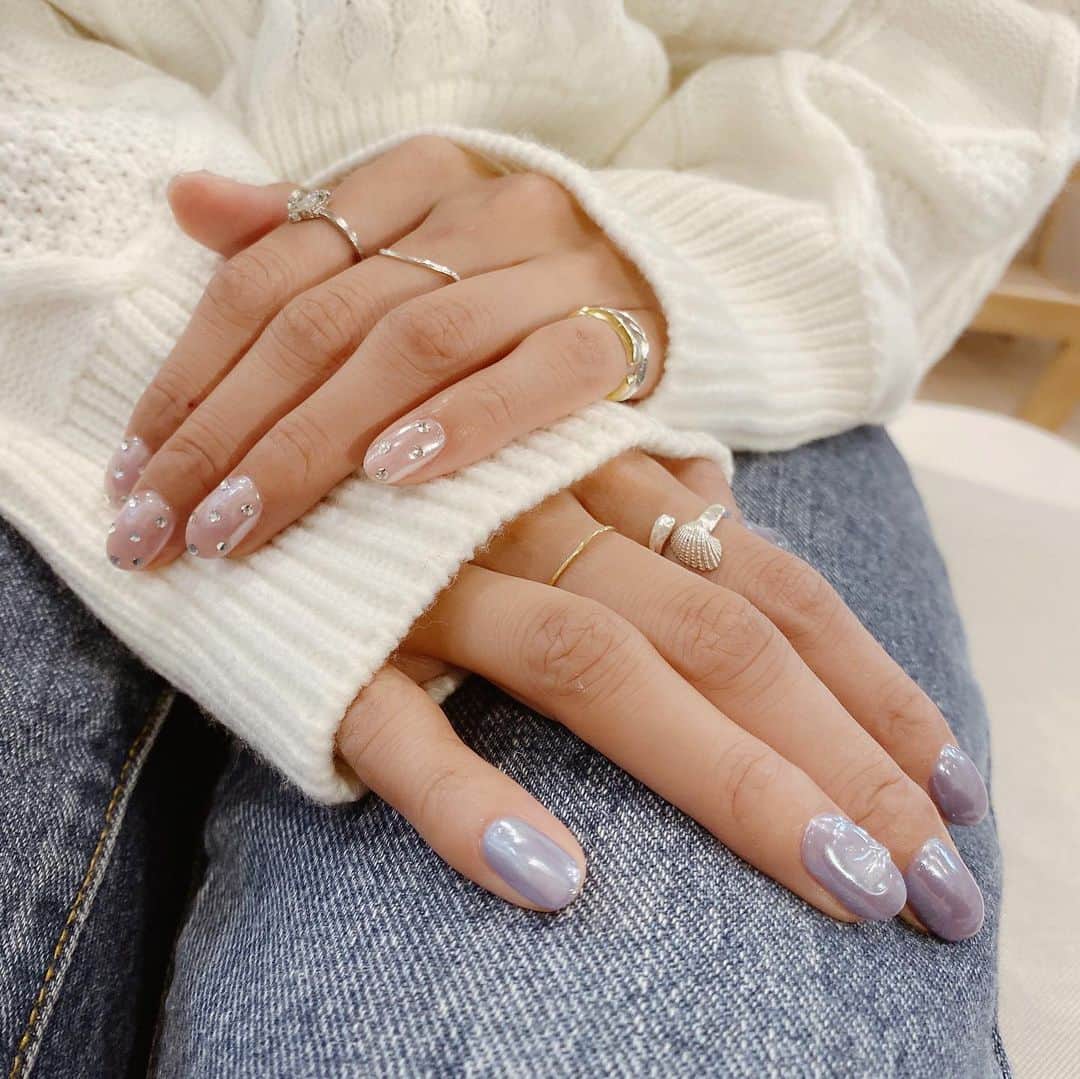 難波礼華さんのインスタグラム写真 - (難波礼華Instagram)「new #nails 💅 10月から新しく入った @___minmix___ にお願いしたよ💕みんのお任せネイル〜💕かわいい☺️ありがとう☺️」10月24日 17時39分 - ayakanamba