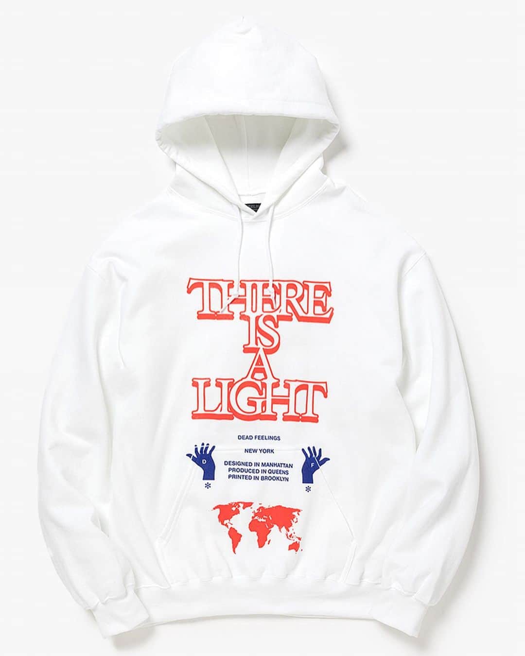 ケンゾーミナミのインスタグラム：「I am very late on these, but also for FW19, winter hoodie versions of these design “THERE IS A LIGHT” from previous season last year (SS19) has been at shops since August. This is white version. (Photos repost from @coverchord)  @nepenthes.official  @nepenthes_newyork  少し告知が遅くなりましたが、去年前シーズン19年春夏にTシャツを出した「THERE IS A LIGHT」の冬バージョンのHoodieもDEAD FEELINGS 19年秋冬用に8月から店頭に並んでおります。」
