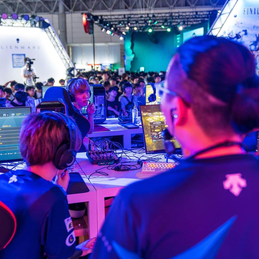 のインスタグラム：「コーチが見ている景色をご紹介。  The view of coach. . . #tgs2019 #tokyogameshow #tokyogameshow2019 #東京ゲームショウ #東京ゲームショウ2019 #eスポーツ #cyclopsathletegaming」