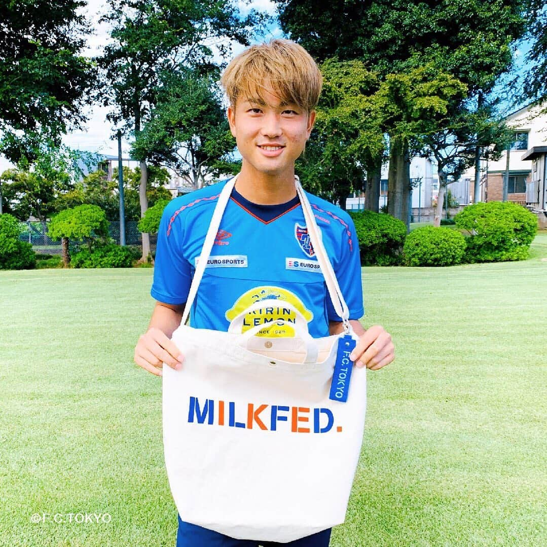 MILKFED.さんのインスタグラム写真 - (MILKFED.Instagram)「F.C.TOKYO COLLABORATION 第二弾 ﻿ 10/14(月)まで受注販売 受付中です‼︎ ﻿ 今回のコラボアイテムは、﻿ FC東京オフィシャルオンラインショップ 又は、オフィシャルショップ7店舗 にて﻿ 受注販売となります。MILKFED.店舗での販売はありませんのでご注意下さい。﻿ ﻿ 受付終了間近‼️ 詳しくはホームページをご覧ください。﻿ ﻿ ﻿#milkfed #milkfedjp #ミルクフェド #ミルフェ  #ガーリーストリート #fashion #ミルクフェド女子 #ミルクフェド男子 #ミルフェ女子 #ミルフェ男子 #fc東京 @fctokyoofficial #宮崎幾笑」10月10日 20時18分 - milkfedjp