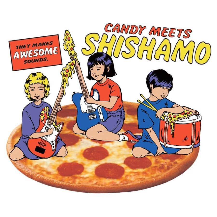 板橋よしえさんのインスタグラム写真 - (板橋よしえInstagram)「SHISHAMOちゃんとのコラボレーション第2弾🍕 着ぐるみver.とイラストver.と2種類作らさせてもらいました。 大阪城ホール・さいたまスーパーアリーナ、両会場とも即完売したそうです🎊よかったあ🥺 会場で着ているファンの方々をたくさん見れて幸せでした☺️✨ ありがとうございました！ #SHISHAMO #candystripper」10月10日 12時07分 - candy_yoshie