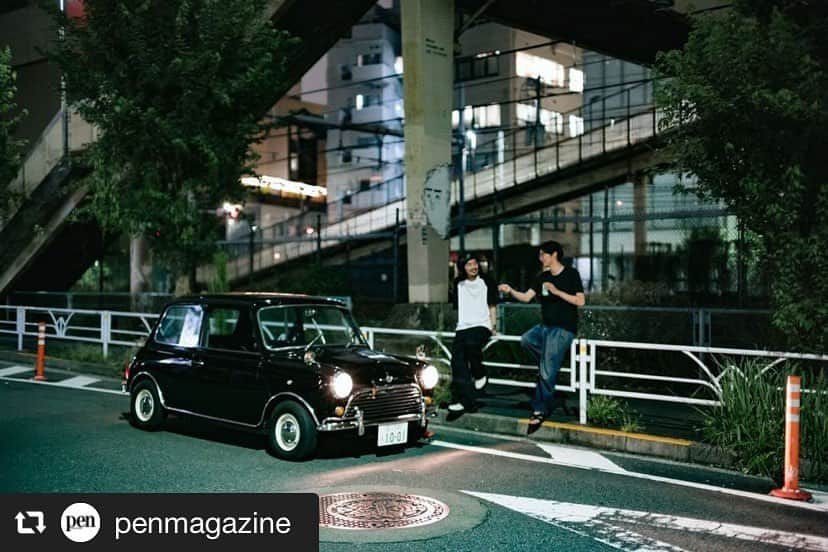 米倉強太のインスタグラム：「#repost @penmagazine via @PhotoAroundApp 【新連載】⠀ 映像作家の米倉強太は、25歳にして生粋の“モーターヘッド”。愛車はサーキット仕様の86年型ポルシェ911ターボだ。そんなクルマ好きの米倉のもうひとつの顔は、カービルダー。親しい友人のために、東京で乗るための最適な一台をつくっている。⠀ ⠀ https://www.pen-online.jp/feature/product/youngclassiccar_01/⠀ ⠀ 連載「GO！ 東京“ヤンクラ”カービルダー」。第１回は「普段づかいで原宿を駆け抜ける、マーク１仕様の #ローバーミニ 」。⠀ ⠀ PHOTO: 香賀万里和⠀ @masakazu_koga ⠀ #youngclassic #mini #Rover #東京ヤンクラカービルダー #ヤンクラ」