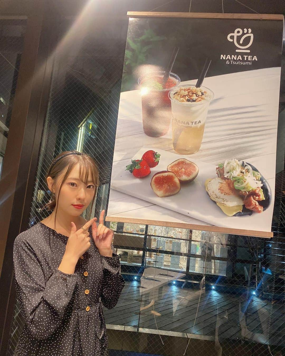 藤江れいなさんのインスタグラム写真 - (藤江れいなInstagram)「昨日の夜はNANA TEAに行ってきました🥳🍽 テレビとかでも沢山取り上げられていて、凄く人気のお店なんだけどタピオカとかドリンクのテイクアウトも出来たり、美味しいご飯を食べれたり🌟 表参道駅からすぐで便利なのでみんなも行ってみてね！ #nanatea」10月10日 13時08分 - 01nyan0201