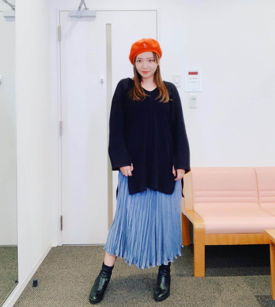 野呂佳代さんのインスタグラム写真 野呂佳代instagram 久しぶり私服 Tops Etretokyo Skirt Lowrysfarm Beret Kangol 秋コーデ ベレー帽 ぽっちゃりコーデ オレンジ 私服 Plussize Plussizemodel Plussizefashion 10月10日 21時24分 Norokayotokyo