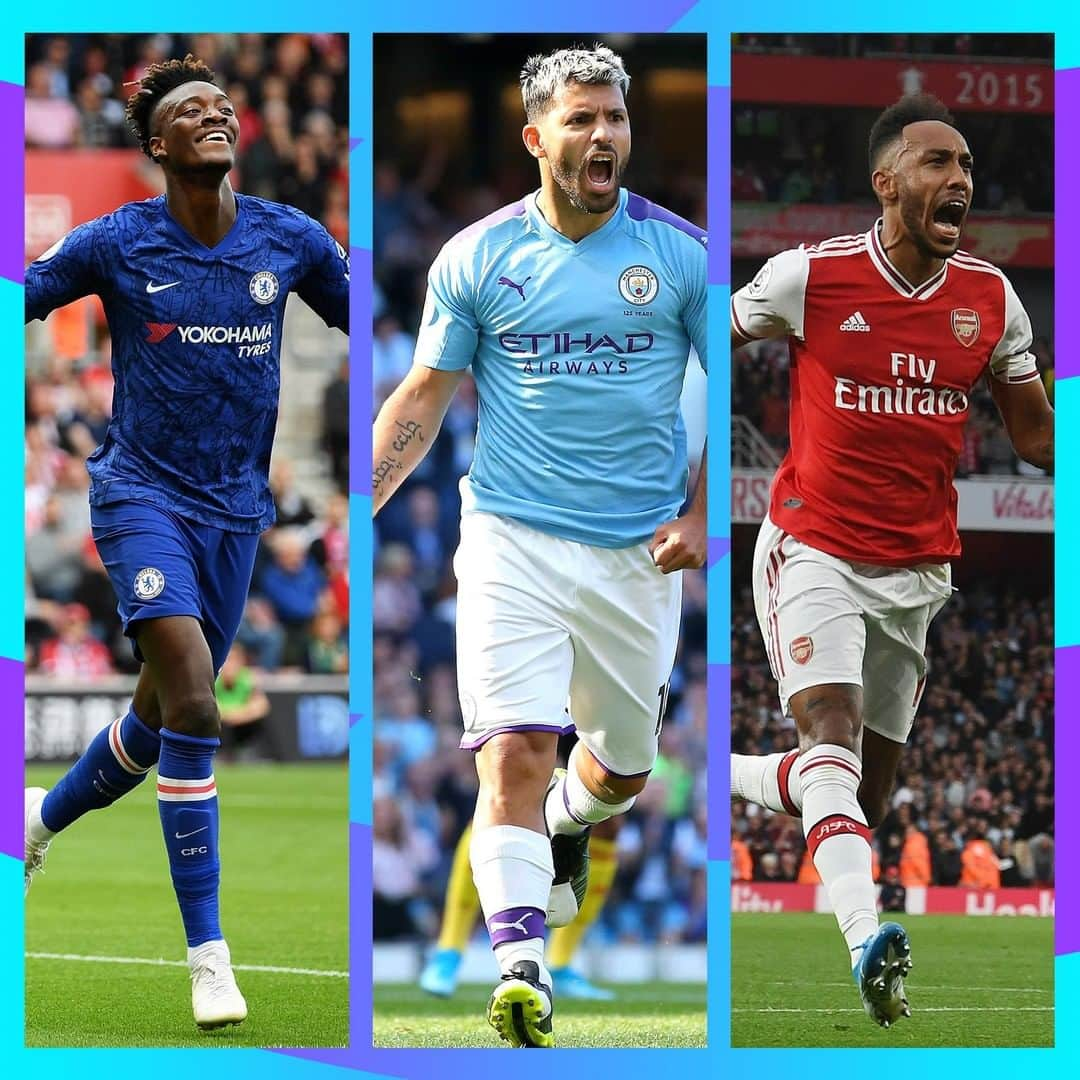 プレミアリーグさんのインスタグラム写真 - (プレミアリーグInstagram)「#PL TOP SCORERS 2019/20⁣ ⁣ 8️⃣- Abraham, Aguero⁣ 7️⃣- Aubameyang ⁣ ⁣ Who will win the race? ⚡️」10月10日 23時20分 - premierleague