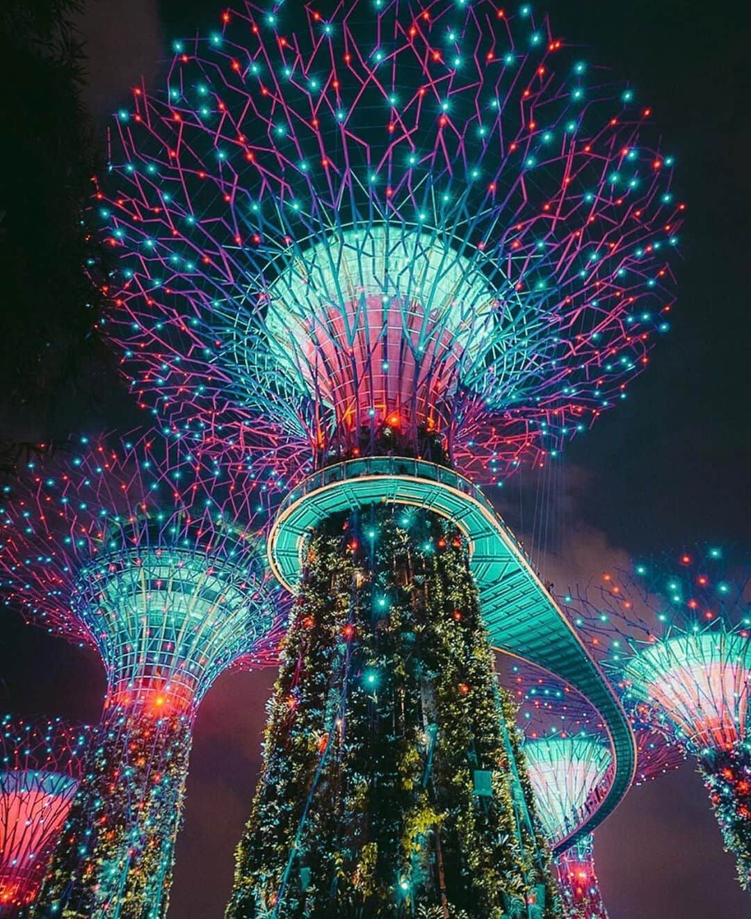 Earth Picsさんのインスタグラム写真 - (Earth PicsInstagram)「A beautiful light show at night in Singapore 🇸🇬 by @kevouthere」10月10日 23時38分 - earthpix