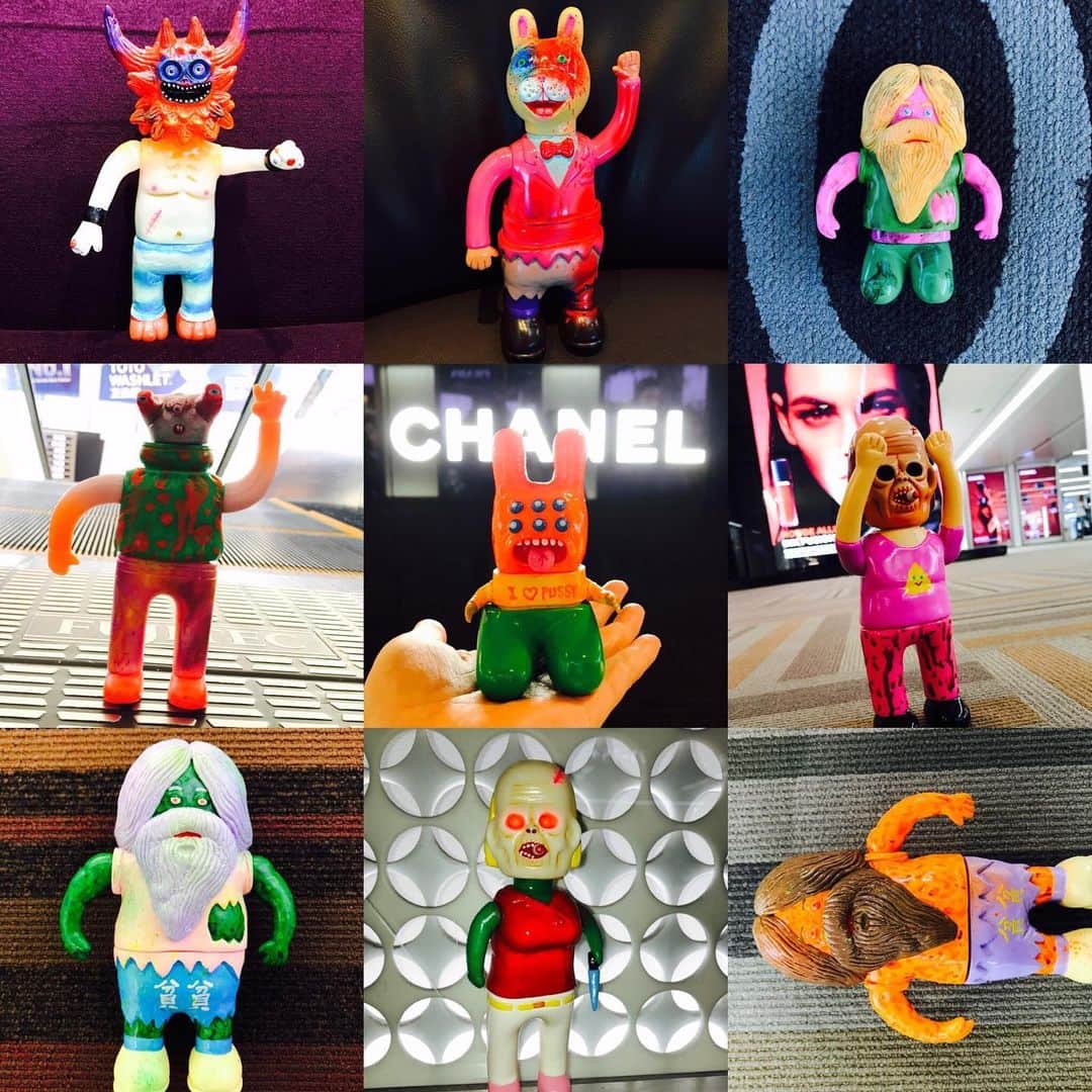 デハラユキノリのインスタグラム：「TTF day 2ed 10/11 we sell these one off items. 10:00am〜7:00pm booth A20(Paradise) #dehara  #deharayukinori  #satoshiyamamoto  #punkdrunkers  #nyotaimasako  #motoyoshinabura #tomorou  #smoke」