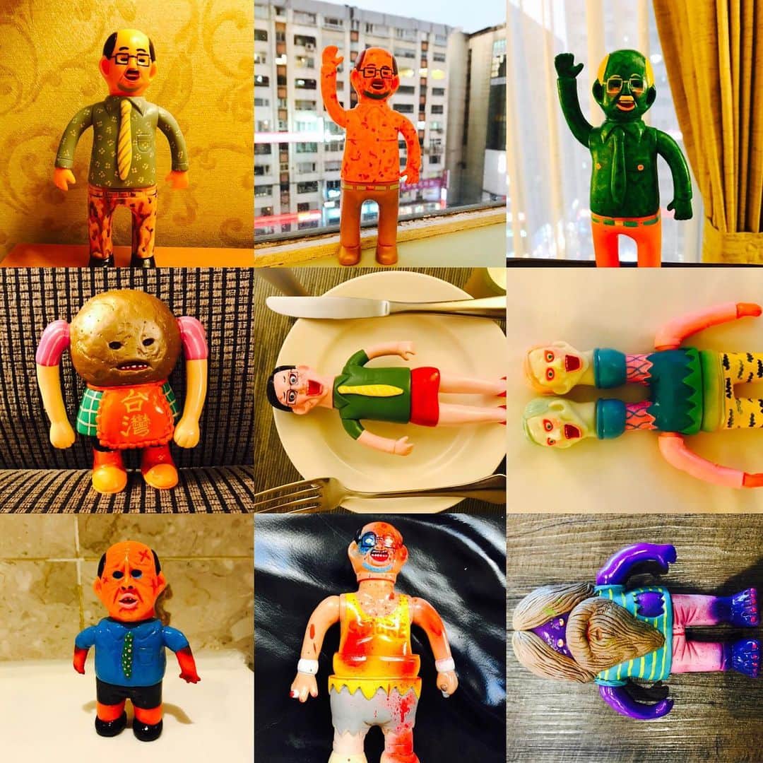 デハラユキノリのインスタグラム：「TTF day 2ed 10/11 we sell these one off items. 10:00am〜7:00pm booth A20(Paradise) #dehara  #deharayukinori  #satoshiyamamoto  #punkdrunkers  #nyotaimasako  #motoyoshinabura #tomorou  #smoke」