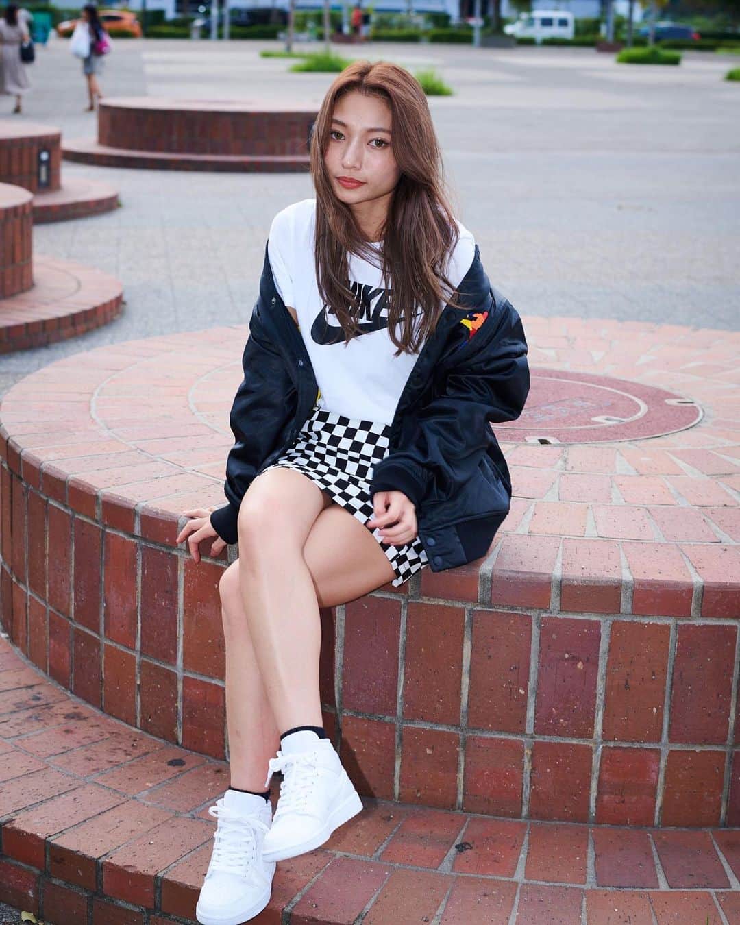滝口成美のインスタグラム：「・ ・ @corners_sportsauthority  @nike  @niketokyo ・ ・ #shooting #corners #cornerssportsauthority  #コーナーズ #sports #nike #jordan」