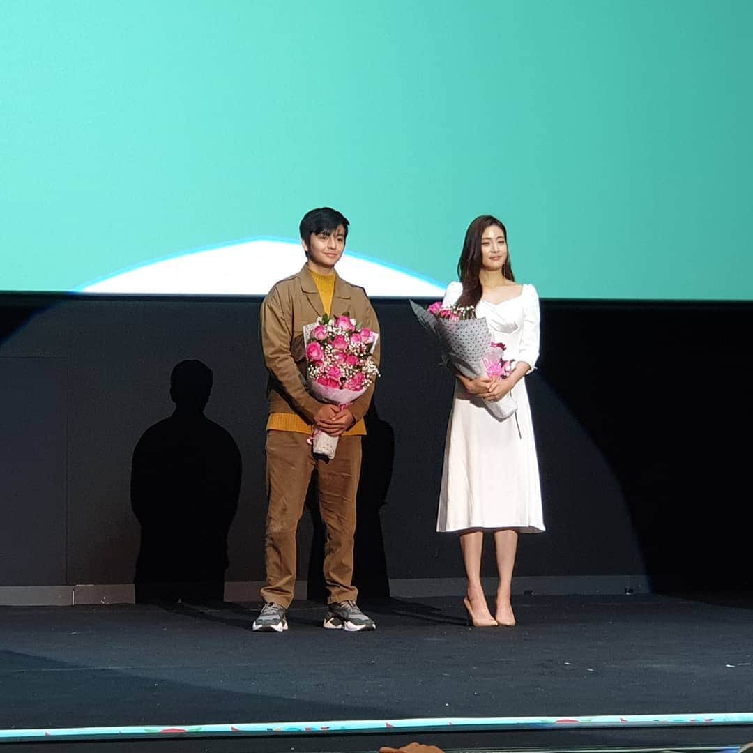 カン・ソラのインスタグラム：「With #Angga  #kiff2019 #koreaindonesiafilmfestival2019」