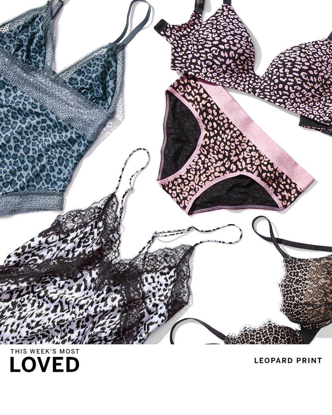 ヴィクトリアズ・シークレットさんのインスタグラム写真 - (ヴィクトリアズ・シークレットInstagram)「THIS WEEK’S MOST LOVED: We’re going wild for leopard prints. Whether you opt for sheer, subtle patterns or bold, colorful spots, we’ve got you covered.」10月11日 3時05分 - victoriassecret