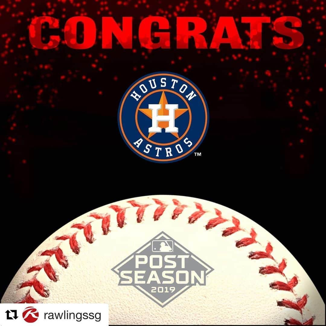 Rawlings Japanさんのインスタグラム写真 - (Rawlings JapanInstagram)「#Repost @rawlingssg with @get_repost ・・・ The @astrosbaseball are headed to the #ALCS! @rawlings_japan_llc」10月11日 15時11分 - rawlings_japan_llc