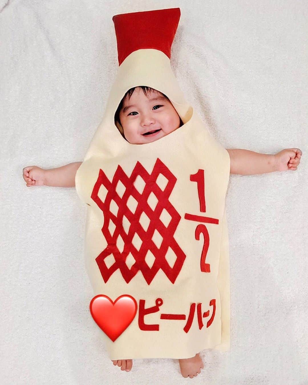 ソンイのインスタグラム：「愛は食卓にある❤️﻿ 製造日 : 2019.3.14﻿ 内容量 : 7600g﻿ キューピーハーフマヨネーズ君🍳🥦🥑🥒🥗﻿ ﻿ 生後6ヶ月ももうすぐ終わるのでハーフバースデー月の記念に念願のキューピーハーフ👩🏻‍🍳❤️﻿ ﻿ #生後6ヶ月 #ハーフバースデー #男の子ベビー﻿ #キューピーハーフ #キューピーハーフバースデー ﻿」