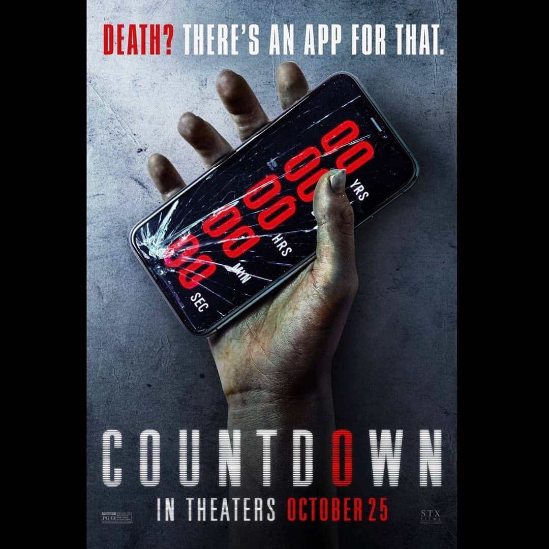 エリザベス・ライルさんのインスタグラム写真 - (エリザベス・ライルInstagram)「New Countdown poster here to remind us all what we are doing on October 25th 🙌#countdownmovie」10月11日 8時55分 - elizabethlail