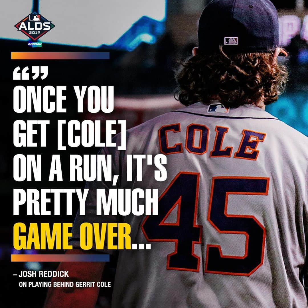 MLBさんのインスタグラム写真 - (MLBInstagram)「Cole Train’s running express tonight.」10月11日 9時44分 - mlb
