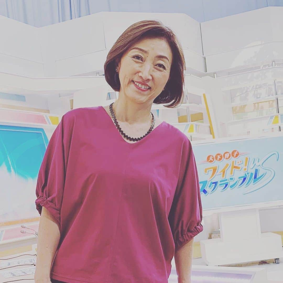 田中ウルヴェ京さんのインスタグラム写真 - (田中ウルヴェ京Instagram)「昨日のテレ朝「大下容子ワイド！スクランブル」  衣装はキレイな色。でも何色って言うのかな。この色好き。」10月11日 11時00分 - miyako.tanaka.oulevey