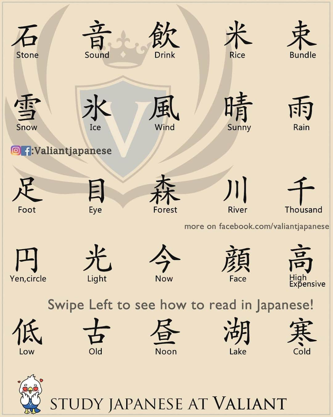 Valiant Language Schoolさんのインスタグラム写真 - (Valiant Language SchoolInstagram)「・ 🖌: @valiantjapanese ・ ⛩📓: Simple Japanese -  Kanji Task List 2.0 First try to guess how to read! Swipe to the left to see the answers! ・ Order My #ValiantJapanese Vol. 1 now on our website! Check profile for detail! .」10月11日 11時26分 - valiantjapanese