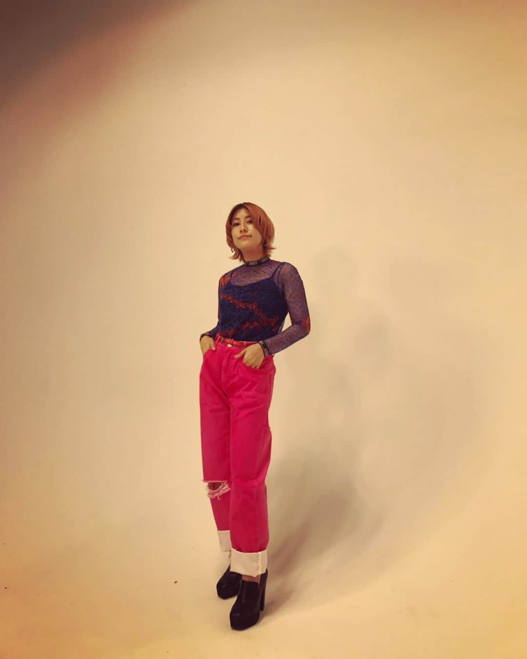 IMALUさんのインスタグラム写真 - (IMALUInstagram)「Earrings:Daedal Jewelry Top:Aries Pants:SSENSE Shoes:R&E」10月11日 14時13分 - imalu_0919