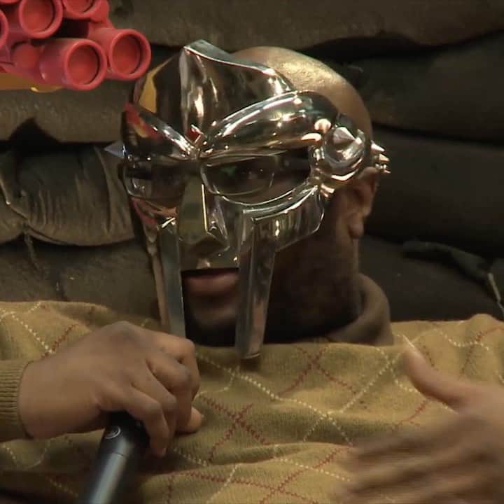 Red Bull Music Academyのインスタグラム：「The many-monikered man mainly known as @mfdoom rarely does interviews, let alone video ones. But we got him on the couch. ⠀⠀⠀⠀⠀⠀⠀⠀⠀ #MFDOOM #ALLCAPS #MADVILLAINY #RBMA」