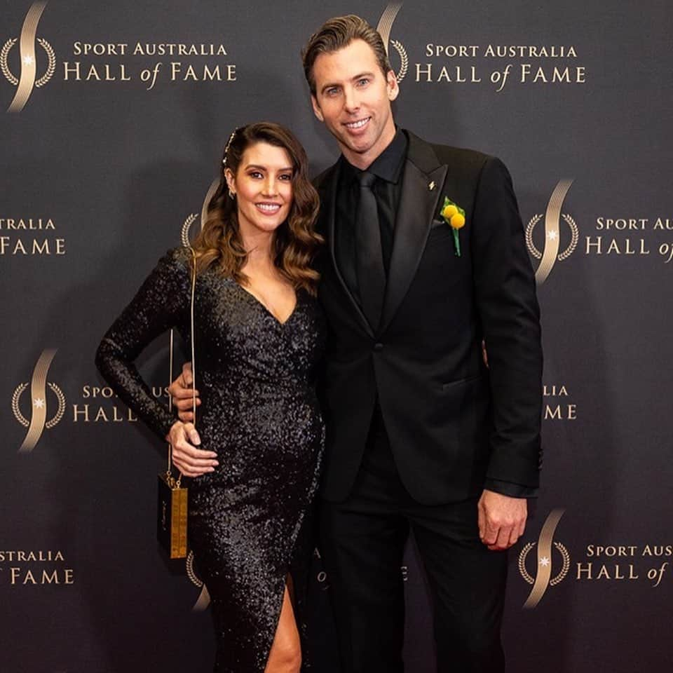 グラント・ハケットのインスタグラム：「What a magic night at @sportaushof 🎉. Great to see so many talented and amazing champions in one room. It’s always a very humbling experience and I’m extremely honoured to be a part of the mentoring program with @tom_green_athlete #sport #loveourcountry #sahof #grateful #champions #whatanight #halloffame #hotdate」