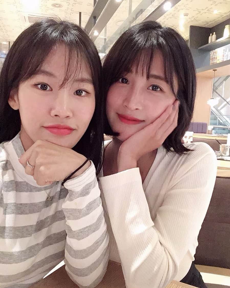 のインスタグラム：「내가 제일 좋다는 정은이랑 ♥️」
