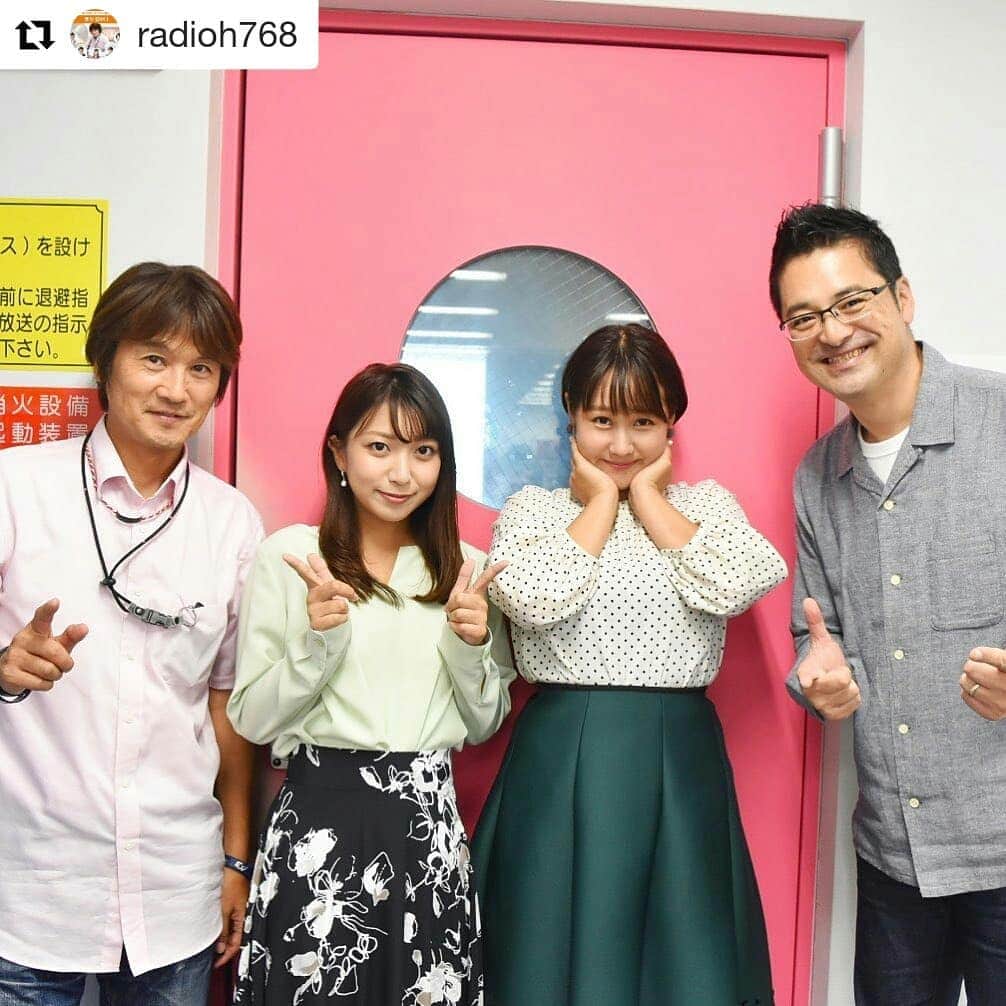 岡山放送さんのインスタグラム写真 - (岡山放送Instagram)「#Repost @radioh768 (@get_repost) ・・・ . 今日も『ラジOH！』終了。 . スポーツの秋をテーマにお送りしましたが、それぞれが話したネタはまた改めて写真付きでアップしますね。 . #OHK #岡山放送 #8ch #アナウンサー #上岡元 #矢野みなみ #今川菜緒 #牛嶋俊明 #スポーツの秋 #腹筋 #ダンス #ドッジボール #ゴルフ」10月11日 20時18分 - ohk_official