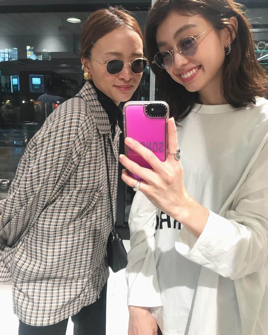 野尻美穂のインスタグラム：「そのぴとアヤメお揃いオーダー🕶💕 #ayame」