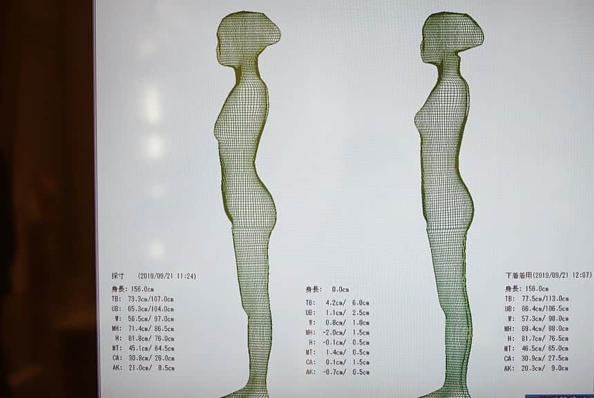 喜田彩子さんのインスタグラム写真 - (喜田彩子Instagram)「﻿ ﻿ 補整下着を初めて作ったのが、約5年前....﻿ その頃と体型も変わったので、今の自分の身体(現実)をしっかり知りたくて《カウンセリング体験》へ行ってきました♡﻿ ﻿ ﻿ 創立以来30年以上、最愛のボディをつくるために真摯に追求してきたプロポーションづくりの#ダイアナ ﻿ 2時間弱のカウンセリングでは、﻿ ⚫︎3D撮影でボディーラインを出す→﻿ ⚫︎細かく採寸→﻿ ⚫︎実際に自分の体にピッタリ合うサイズの補整下着の着用体験→﻿ ⚫︎補整下着を着けた状態での3D撮影﻿ ﻿ この3D撮影が凄くて、何もしない状態と補整下着を着用した状態、そして、年齢・身長などから導き出した理想のプロポーションとの比較も出来ます📝﻿ (写真3.4枚目↪︎スワイプ)﻿ ﻿ 私の一番違うところは、やっぱり胸...そして、反り腰なところ...😩💦﻿ ﻿ 苦しくて窮屈といった補正下着のイメージを裏切る『軽さ・薄さ・しなやかさ』にビックリしたダイアナの補整下着！﻿ 今の自分に合ったものをしっかり身につけて、数ヶ月後また3Dを撮りに行ってみよう♩﻿ ﻿ ﻿ ﻿ #プロポーションづくりのダイアナ #リセグラマラス #リセグラマラスFiNCアンバサダー #FiNC #FiNCアンバサダー #補整下着 #ボディメイク #diana #bodymake #beauty﻿ ​﻿ ​」10月11日 21時23分 - ayacokida
