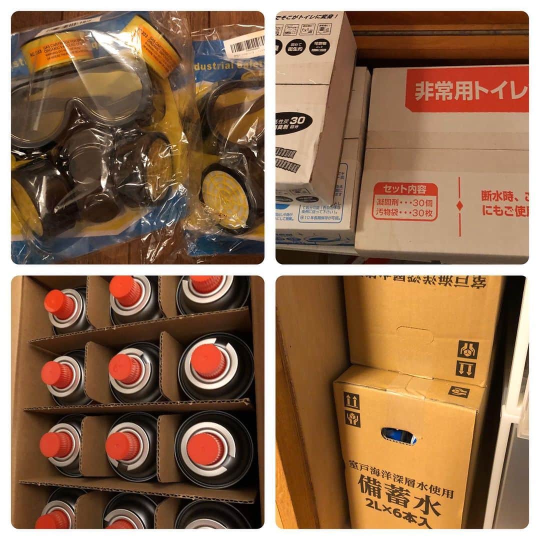 つるの剛士さんのインスタグラム写真 - (つるの剛士Instagram)「外はなんとも不気味な嵐の前の静けさ。  とにかく皆さんご無事で被害なく巨大台風が通り過ぎるのを祈るばかり。  乗り越えましょう。  #台風19号 #防災 #防災グッズ #減災 #備え #やり過ぎくらいでちょうどいい　 #使わない事を願いながら #ガソリン満タン　#湯船満タン #キャンピングカーは発電所 & #冷蔵庫  #未曾有を無くす #想定内　#想像力　#危機管理 #訓練ではなく実戦  #生きることは備えること  #つるのおそと」10月11日 22時42分 - takeshi__tsuruno